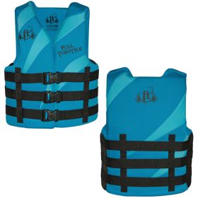 Full Throttle Rapid Dry PFD - Adult L/XL - Aqua/Blue