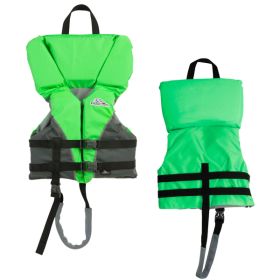 Stearns Heads-Up&reg; Child Nylon Vest Life Jacket - 30-50lbs - Green