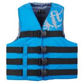 Full Throttle Teen Nylon Life Vest - 90lbs and Over - Blue