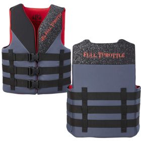 Full Throttle Adult Rapid Dry PFD - L/XL - Red/Black