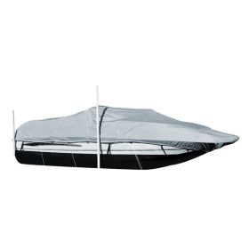 Carver Performance Poly-Guard Styled-to-Fit Boat Cover f/21.5&#39; Sterndrive Deck Boats w/Walk-Thru Windshield - Grey