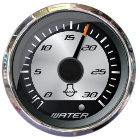 Faria Platinum 2" Water Pressure Gauge - 30 PSI