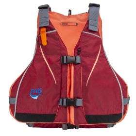 MTI Moxie Women&#39;s Life Jacket - Merlot/Coral - Medium/Large