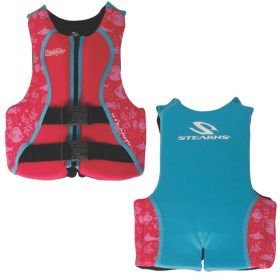 Puddle Jumper Youth Hydroprene&trade; Life Vest - Teal/Pink - 50-90lbs