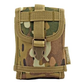 Space Force Tactical MOLLE Cell Phone Tech Pouch Carrier Vest Attachment - Woodland Multicam