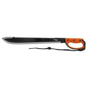 24.5"  Tactical Master Bush Full Tang Machete with Sawing Back Blade - Orange