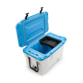 50 Qt Cooler White Cyan