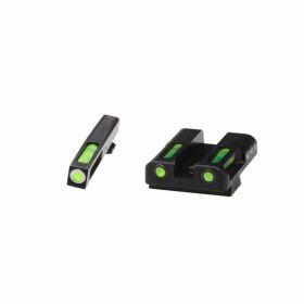 HIVIZ LiteWave H3 Sight Set Glock 9mm 40 S and W .357 Sig