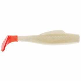 Zman Minnowz 6 Pk-White Pearl Red Tail