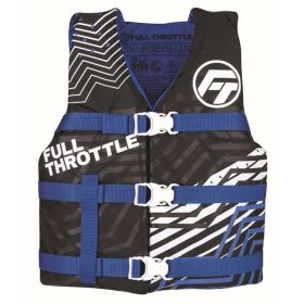 Full Throttle Youth Nylon Life Jacket Blue