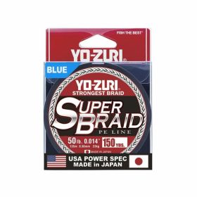 Yo-Zuri Super Braid 150 yard Spool Blue 50 Pound Line