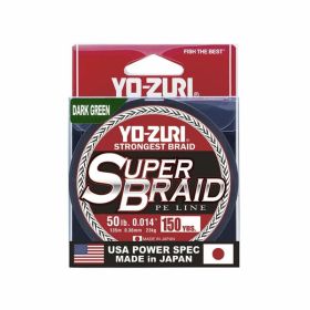 Yo-Zuri Super Braid 150 yard Spool Dark Green 50LB