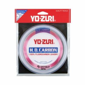 Yo-Zuri HD Disappearing Pink Fluorocarbon Leader 100YD 40LB