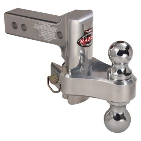 Trimax TRZ4AL-RP Razor 4in Aluminum Adjust Hitch-Dual Ball