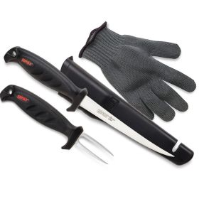 Rapala Fishermans Fillet Combo- 6in Fillet Glove Fillet Fork