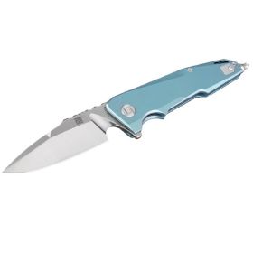 Artisan Predator Folder 3.74 in Green Titanium Handle S35VN