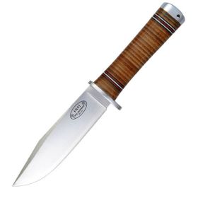 Fallkniven NL4 Fixed Blade 5.1 in Satin Blade Leather Sheath