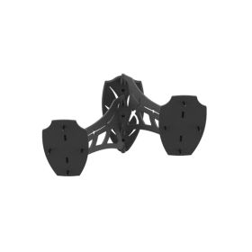 Skull Hooker SKH-DSM-BLK Dual Shoulder Mount Black