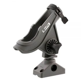 Scotty Baitcaster/Spinning Rod Holder with Combination Side/Deck Mount Gray