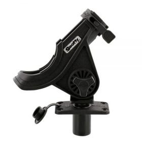 Scotty Baitcaster/Spinning Rod Holder with Flush Deck Mount Black